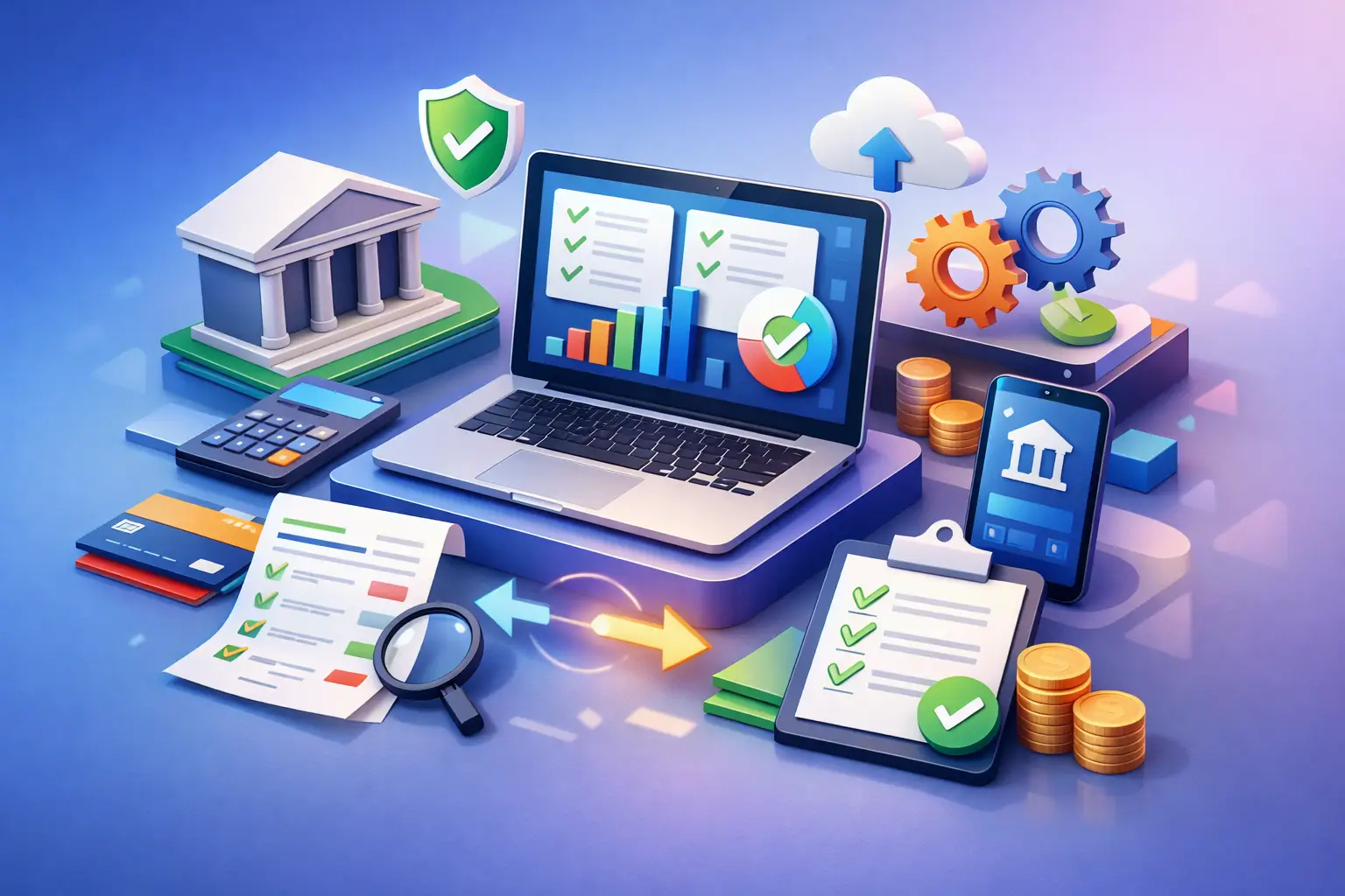 Automatic bank reconciliation software